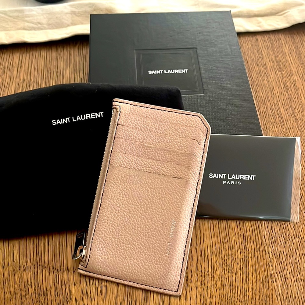 Saint Laurent leather care case
